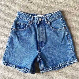 High-Waisted Jean Shorts